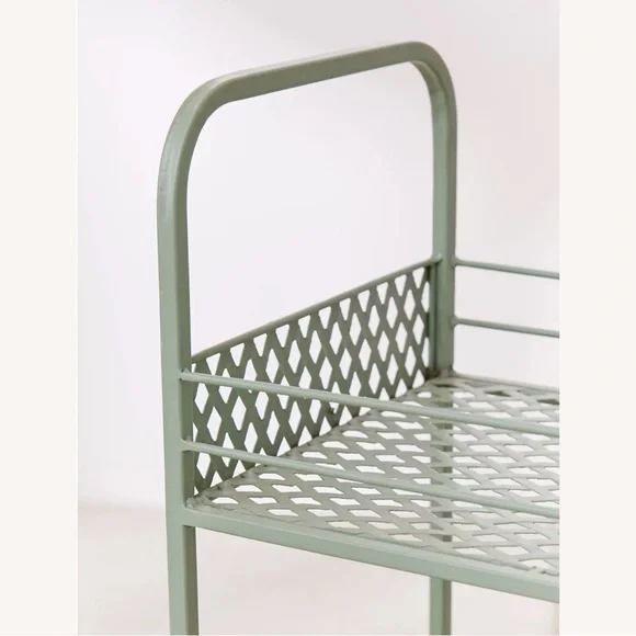 Moving soon!! Urban Outfitters Green 3-tier Langley Metal Rolling Storage Cart - Picture 8 of 13